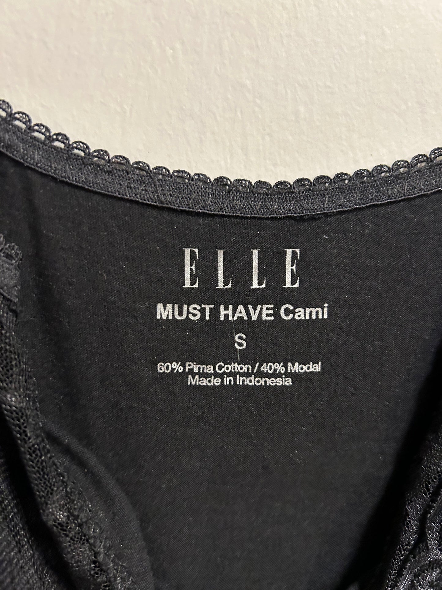 Top Cami By Elle In Black, Size: S