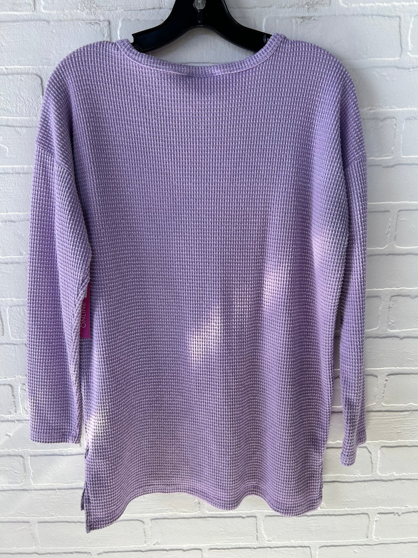 Top Long Sleeve By Style And Company In Purple, Size: S