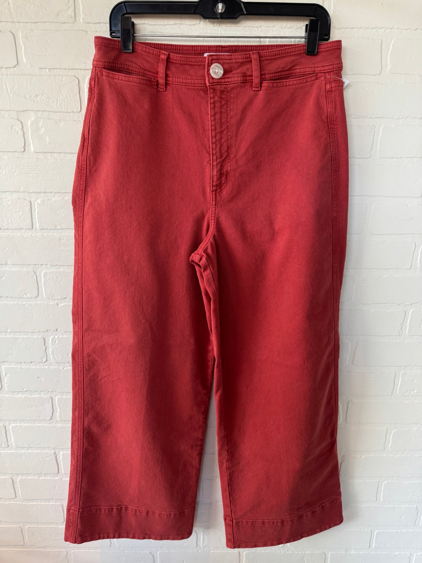 Pants Wide Leg By Loft In Red, Size: 8