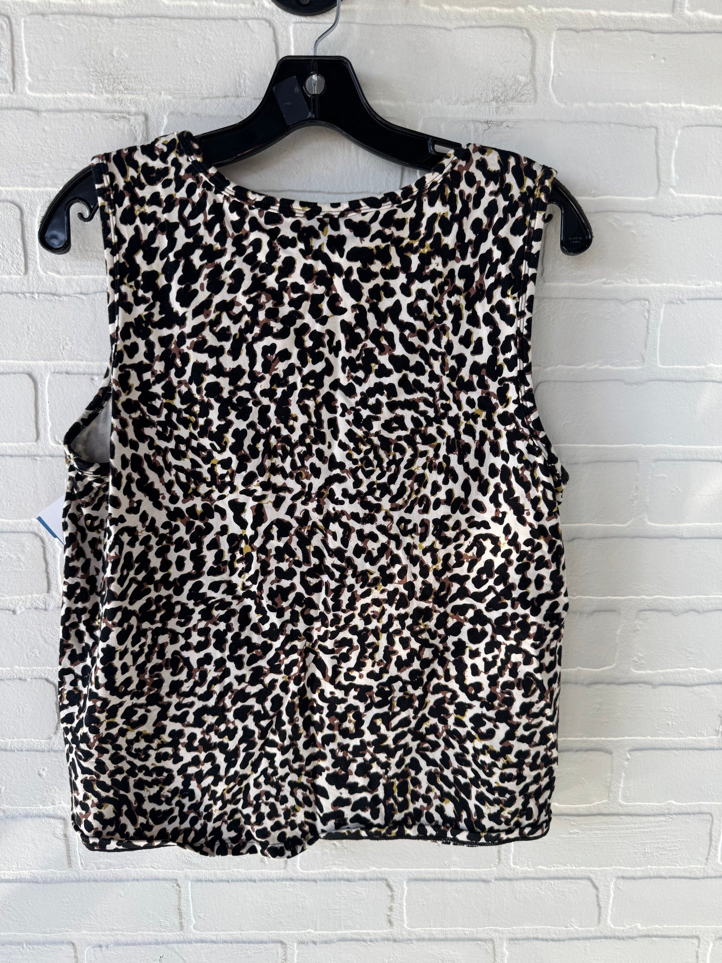 Top Sleeveless By Cabi In Animal Print, Size: M