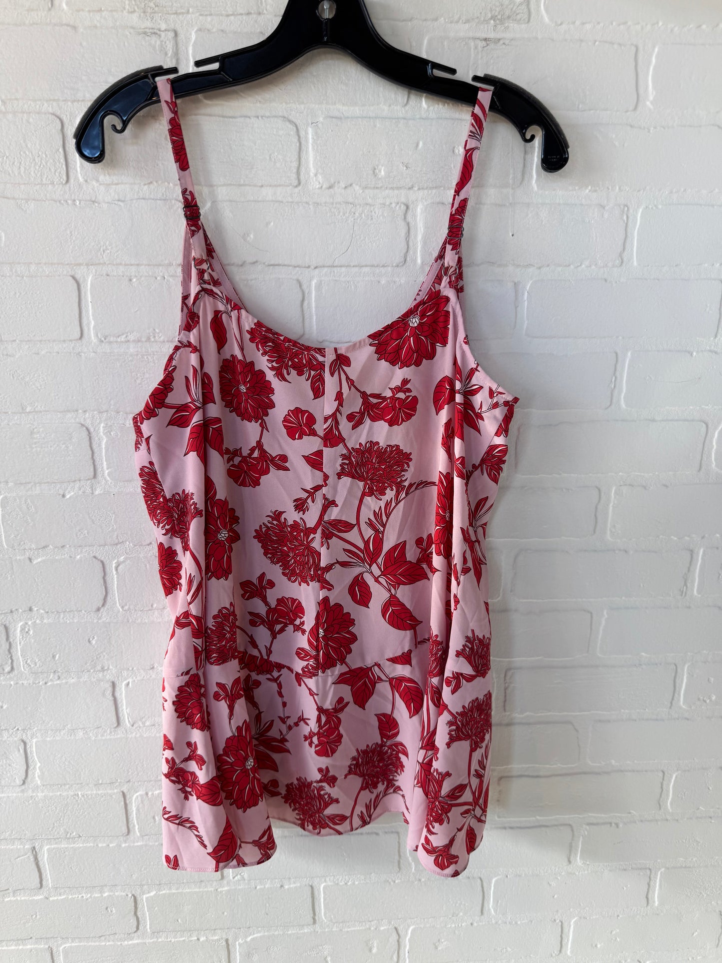 Top Sleeveless By Cabi In Pink & Red, Size: M