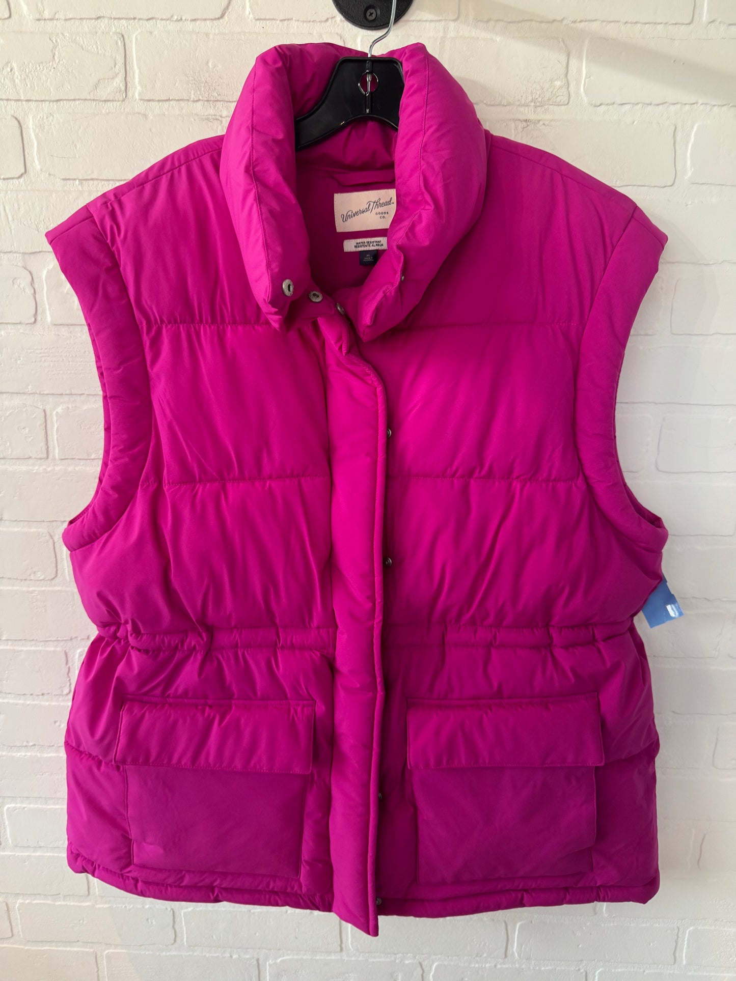 Vest Puffer & Quilted By Universal Thread In Pink, Size: Xl