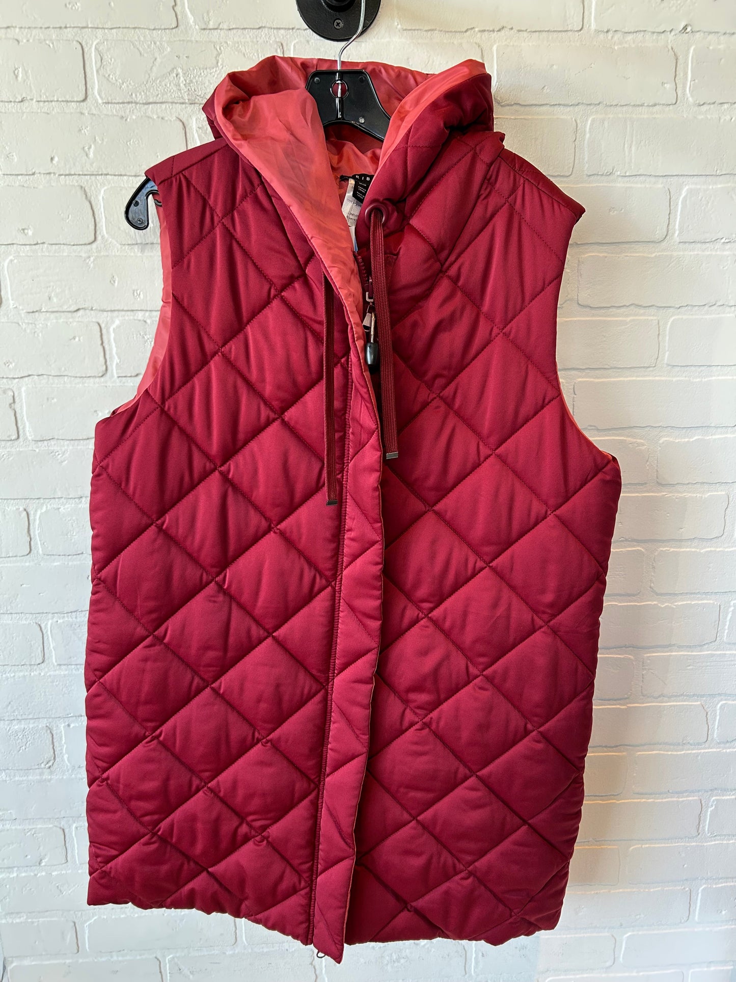 Vest Puffer & Quilted By Tribal In Orange & Red, Size: M