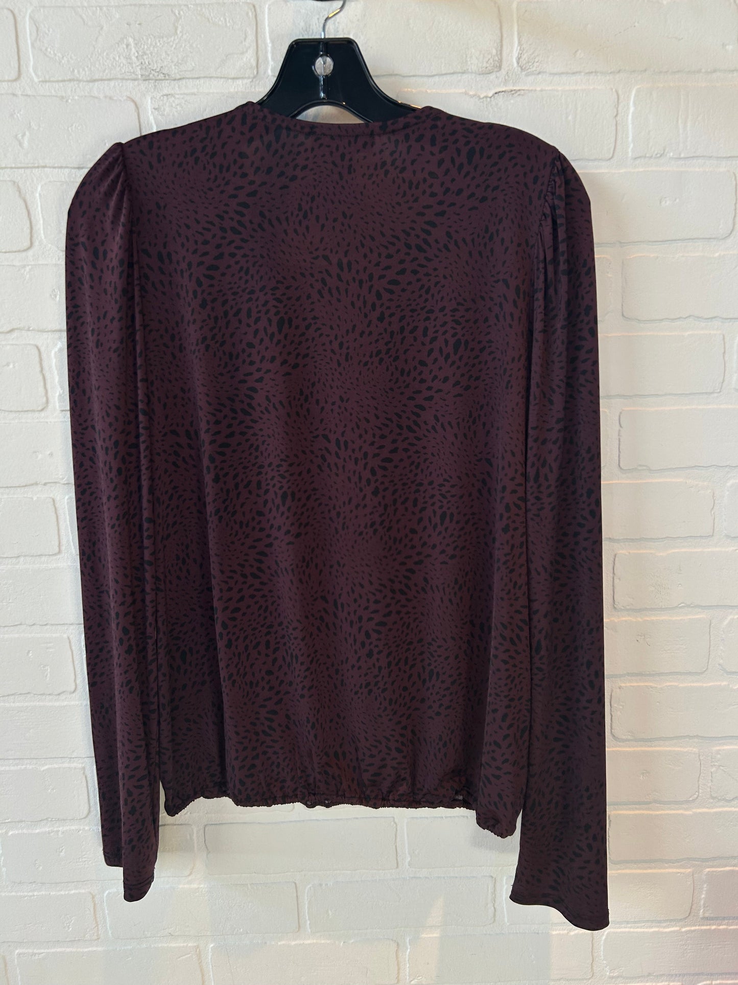 Top Long Sleeve By Allison Joy In Black & Brown, Size: M