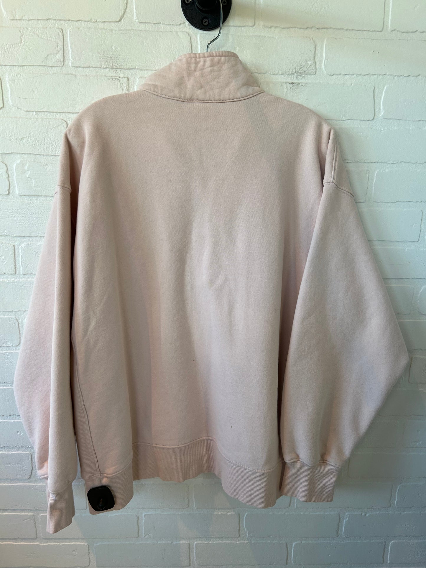 Sweatshirt Collar By Aritzia In Peach, Size: L