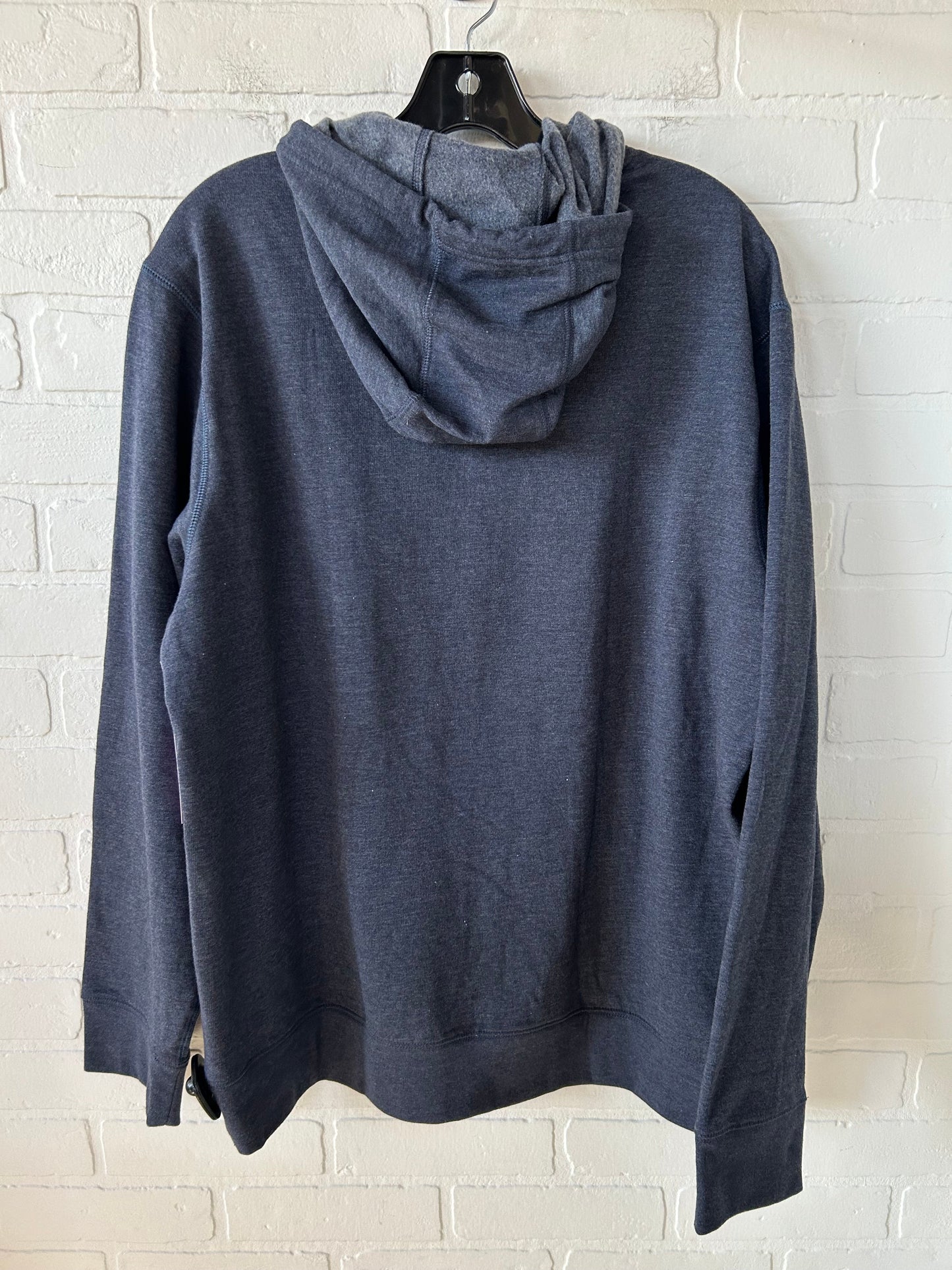 Sweatshirt Hoodie By Eddie Bauer In Blue, Size: L