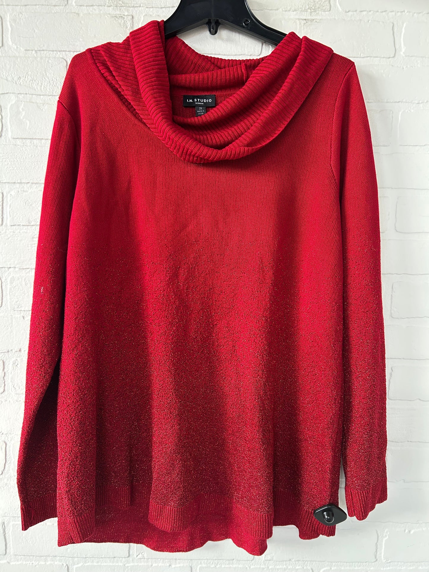 Sweater By In Studio In Red, Size: 2x