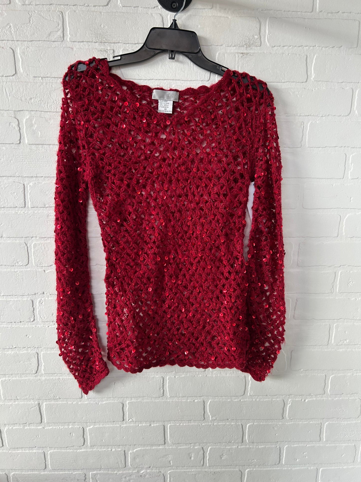 Sweater By Speigel In Red, Size: Xs