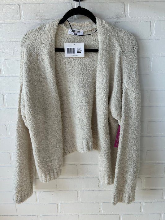 Sweater Cardigan By Double Zero In Cream, Size: S