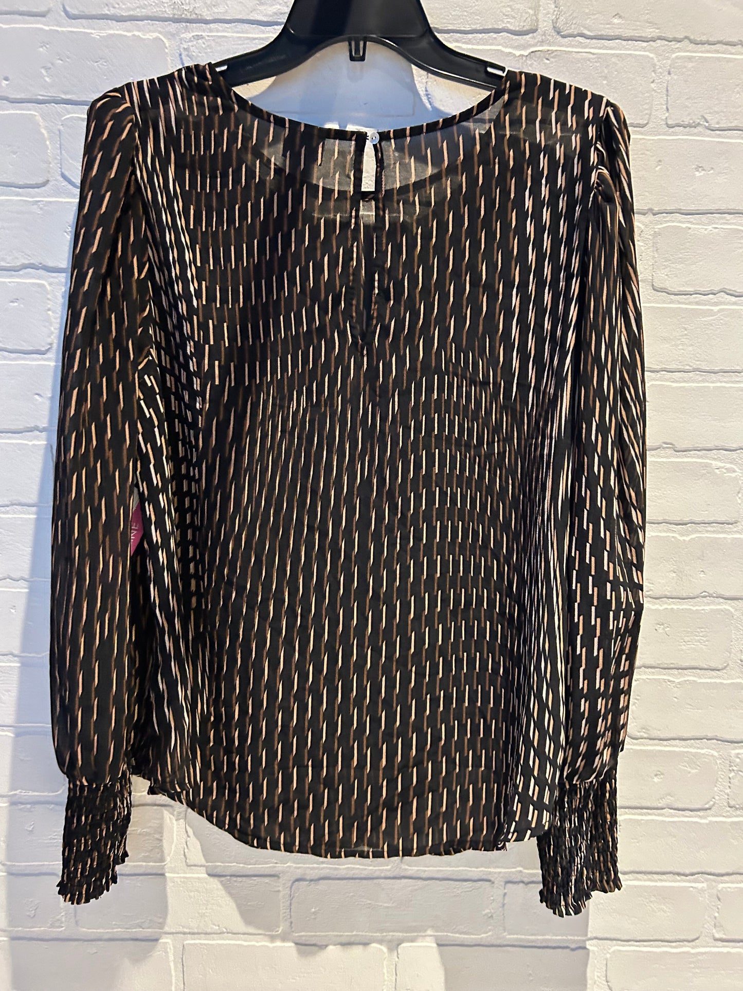 Top Long Sleeve By A New Day In Black & Brown, Size: Xl