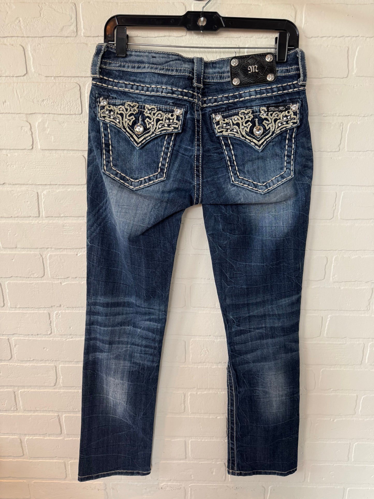 Jeans Straight By Miss Me In Blue Denim, Size: 6