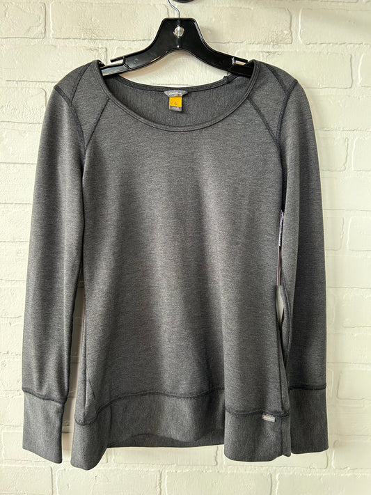 Athletic Top Long Sleeve Crewneck By Eddie Bauer In Grey, Size: S