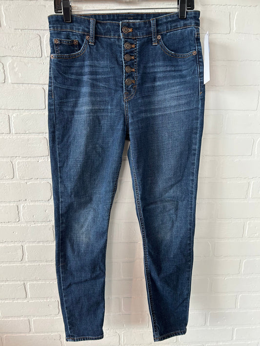 Jeans Skinny By Lucky Brand In Blue Denim, Size: 8