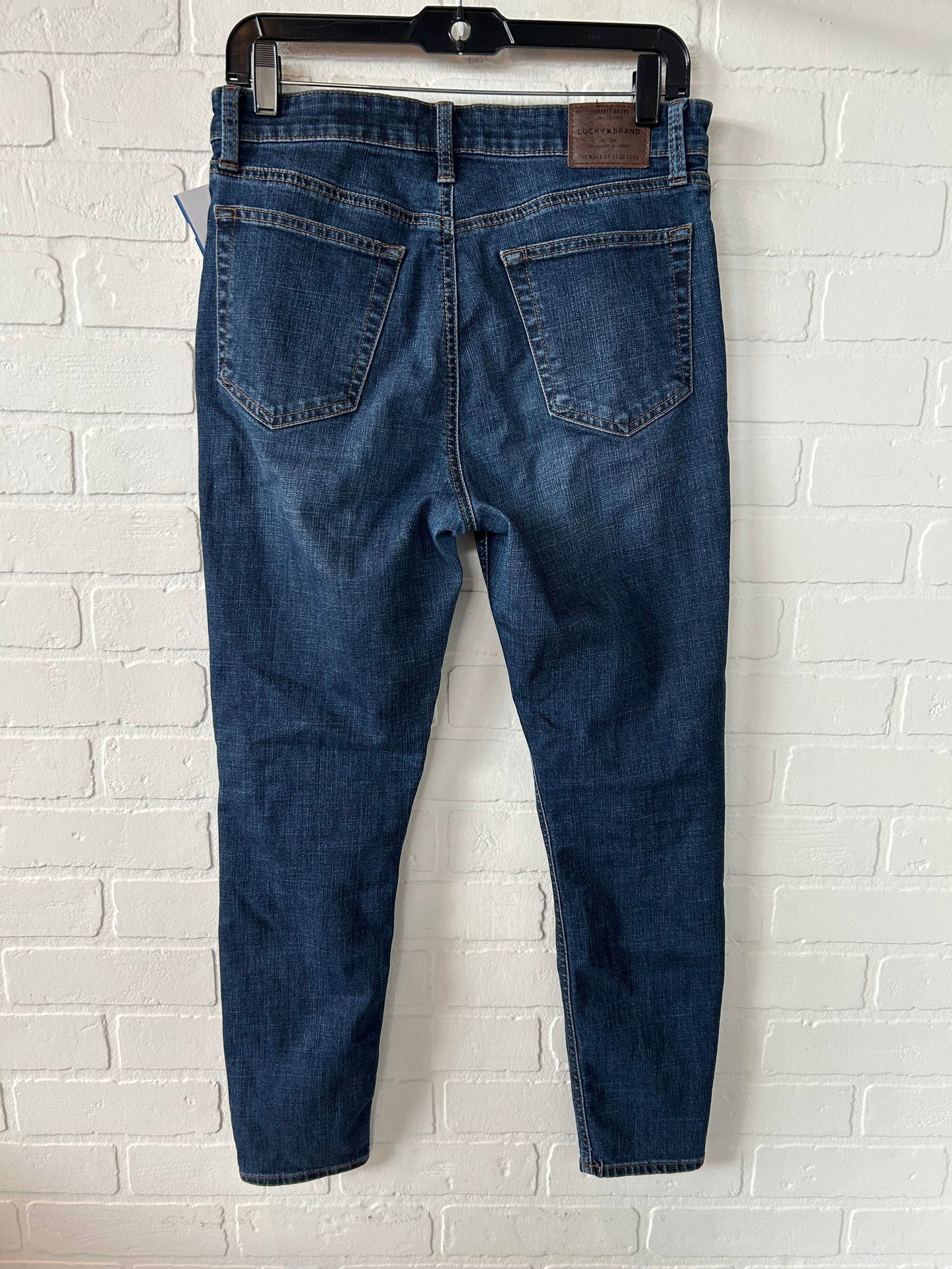 Jeans Skinny By Lucky Brand In Blue Denim, Size: 8