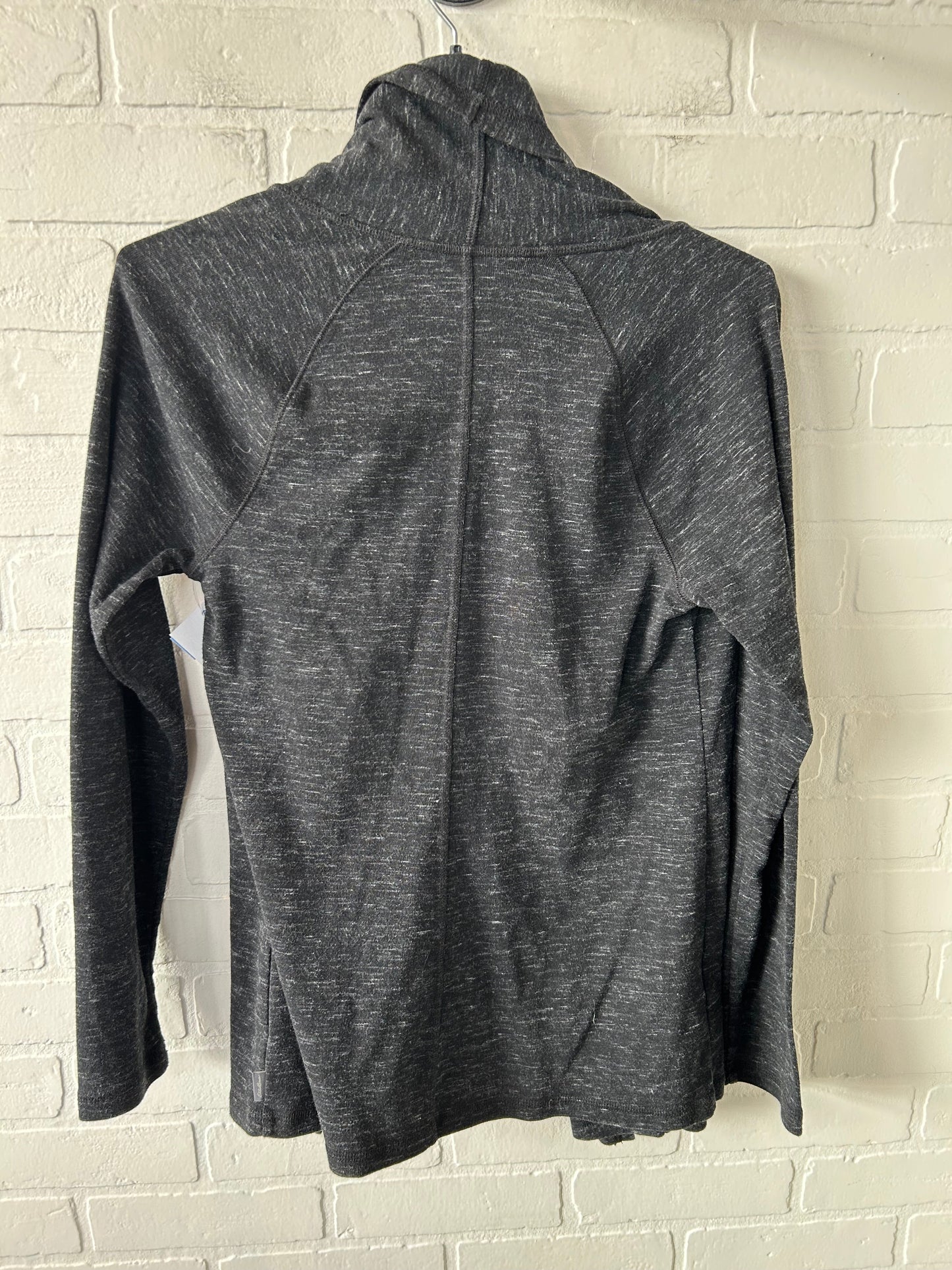 Cardigan By Eddie Bauer In Black & Grey, Size: M