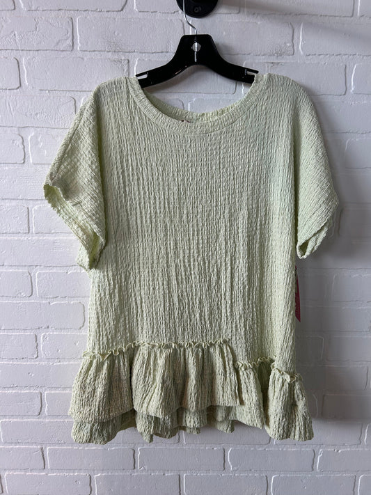 Tunic Short Sleeve By Free People In Green, Size: S