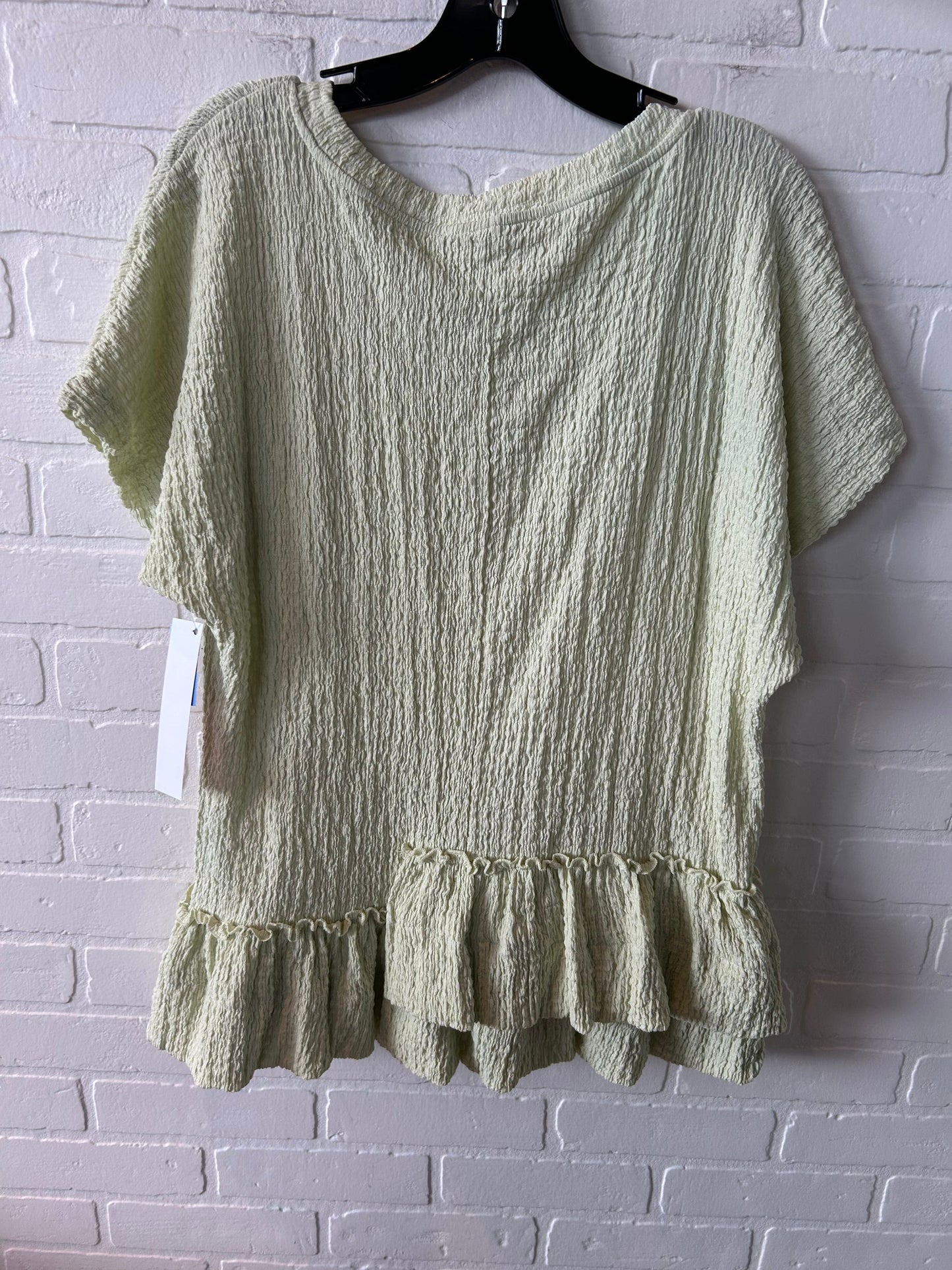 Tunic Short Sleeve By Free People In Green, Size: S