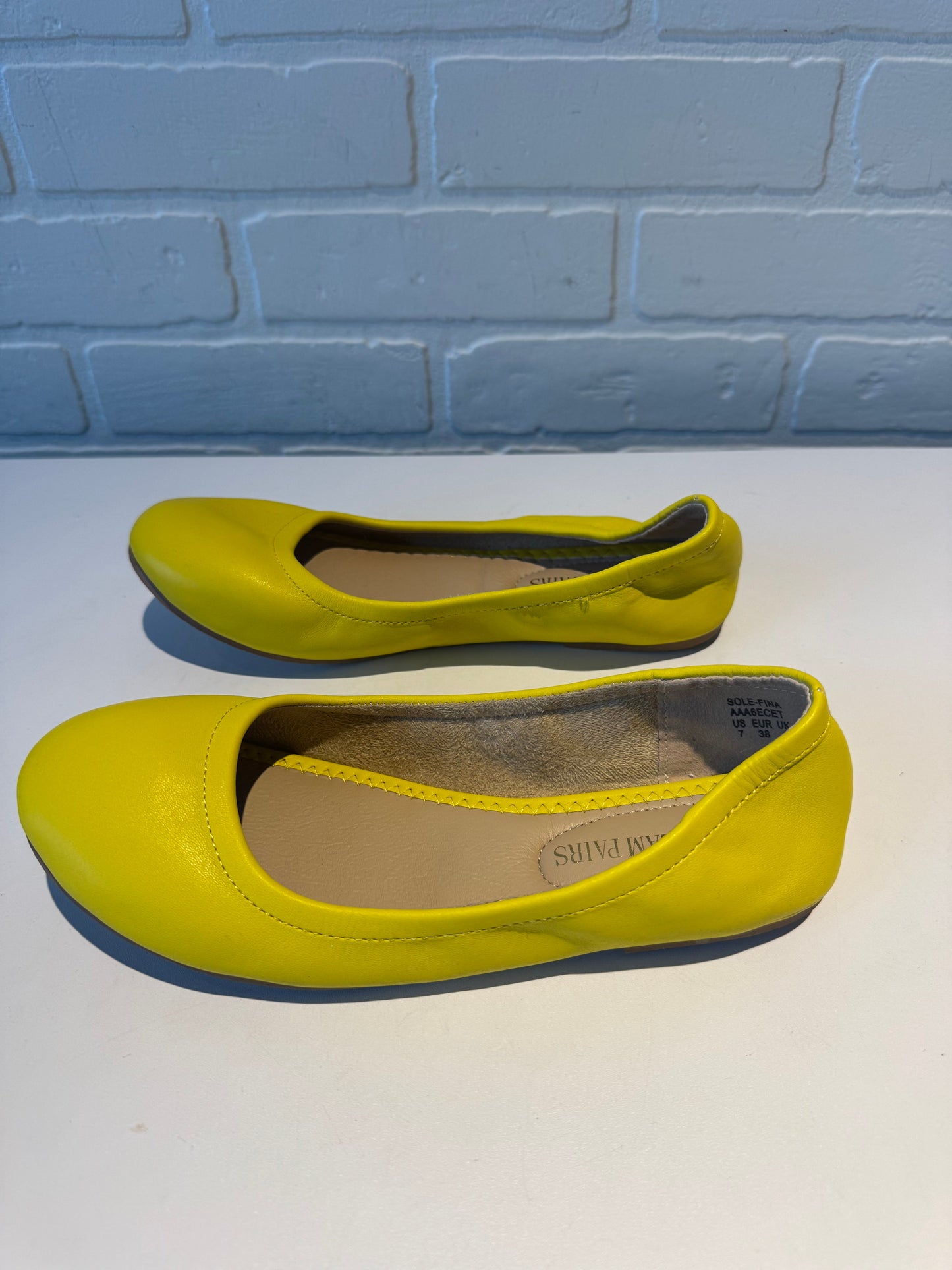 Shoes Flats By Cme In Yellow, Size: 7