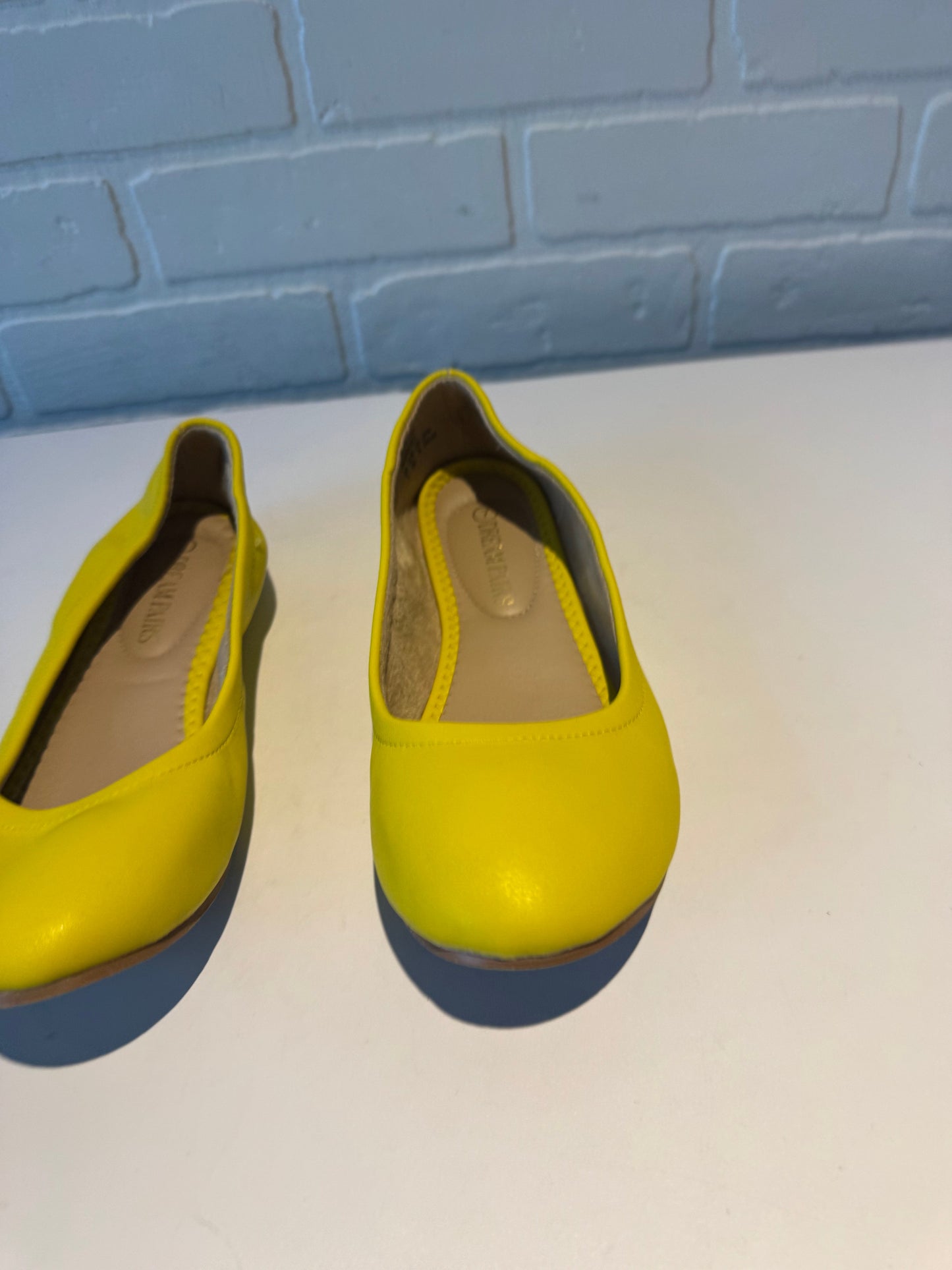 Shoes Flats By Cme In Yellow, Size: 7