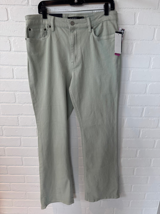 Jeans Boot Cut By Lauren By Ralph Lauren In Green, Size: 14