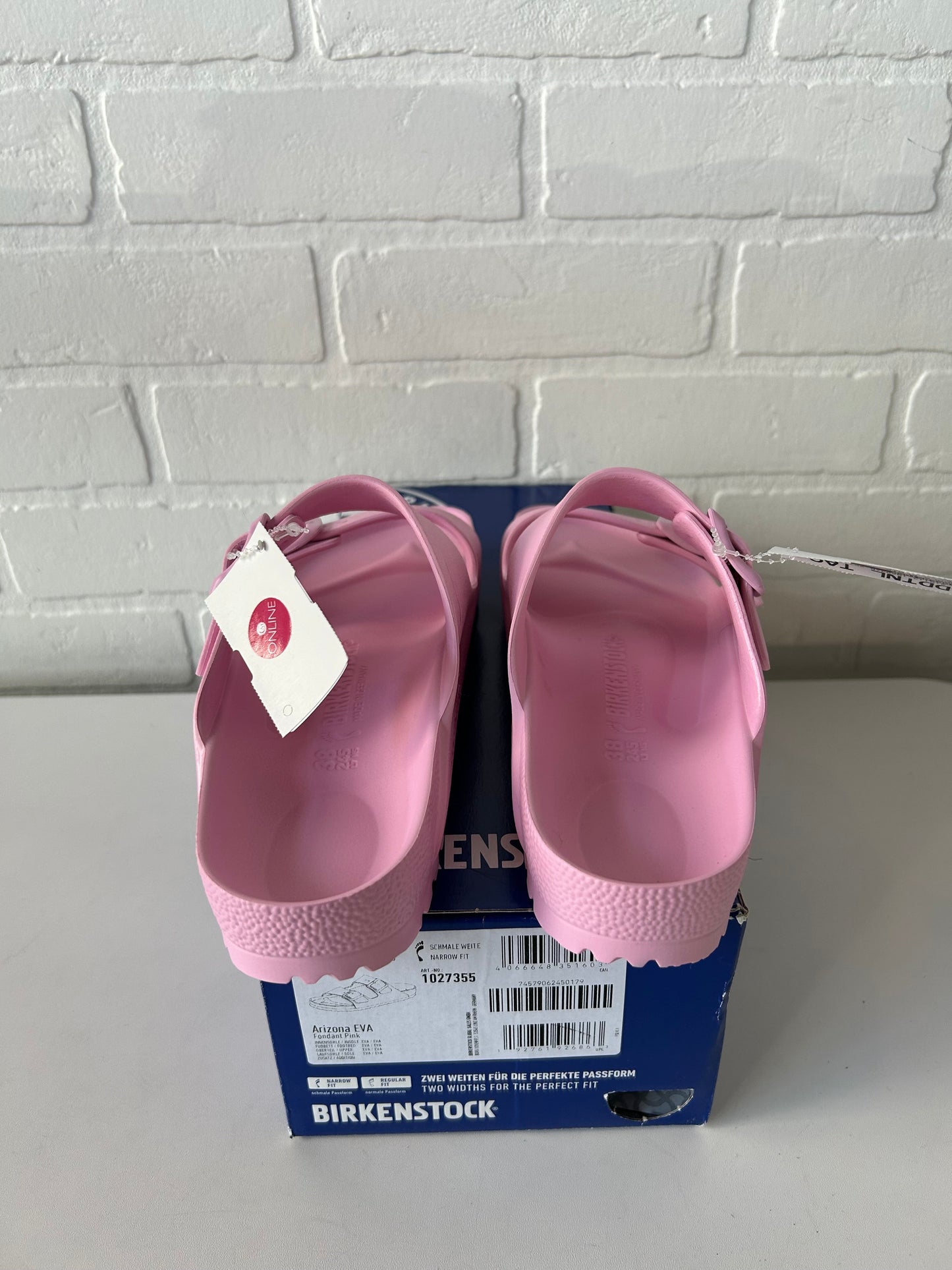 Sandals Flats By Birkenstock In Pink, Size: 7