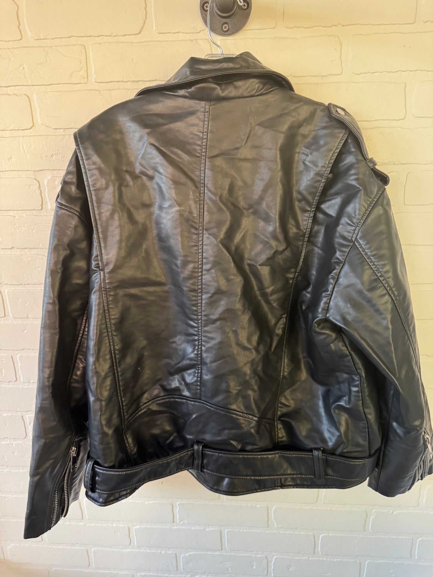 Jacket Moto By Zara In Black, Size: Xl