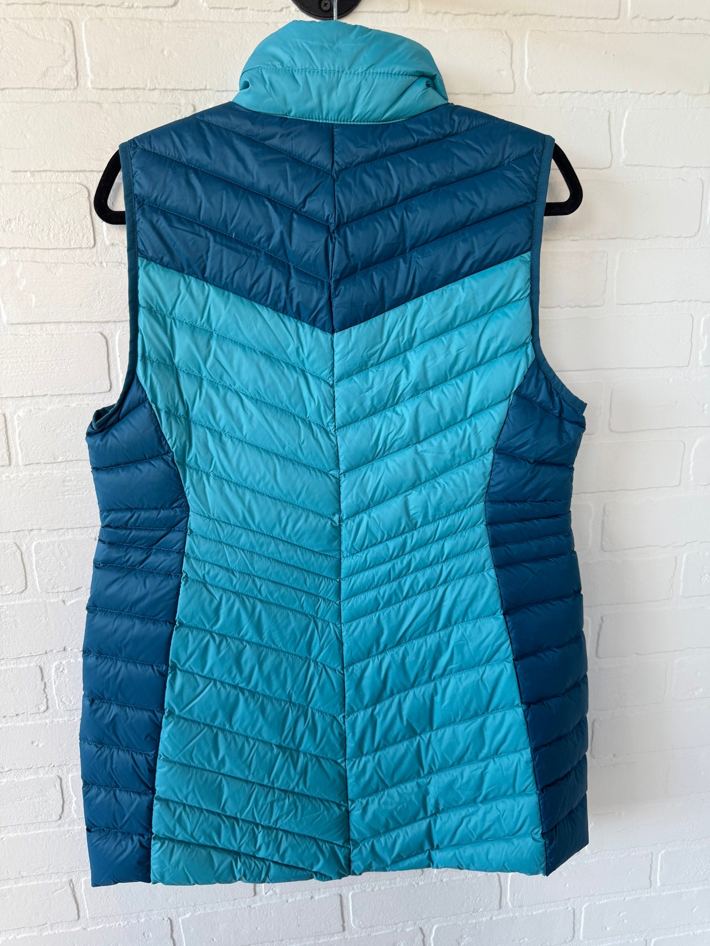 Vest Puffer & Quilted By Lands End In Blue, Size: M