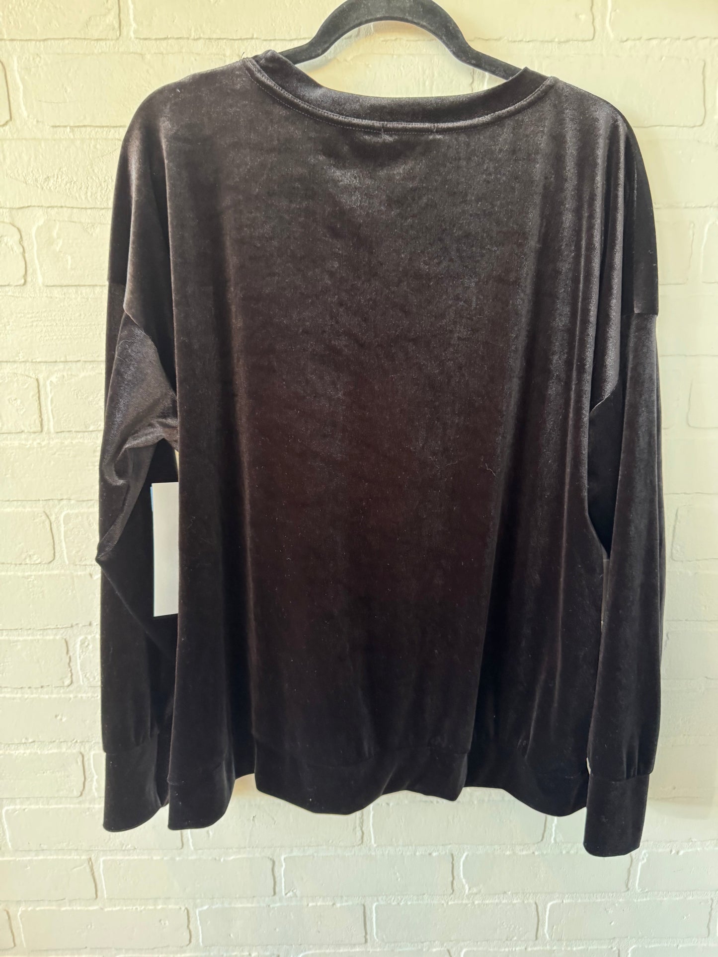 Top Long Sleeve By Boohoo Boutique In Black, Size: Xl