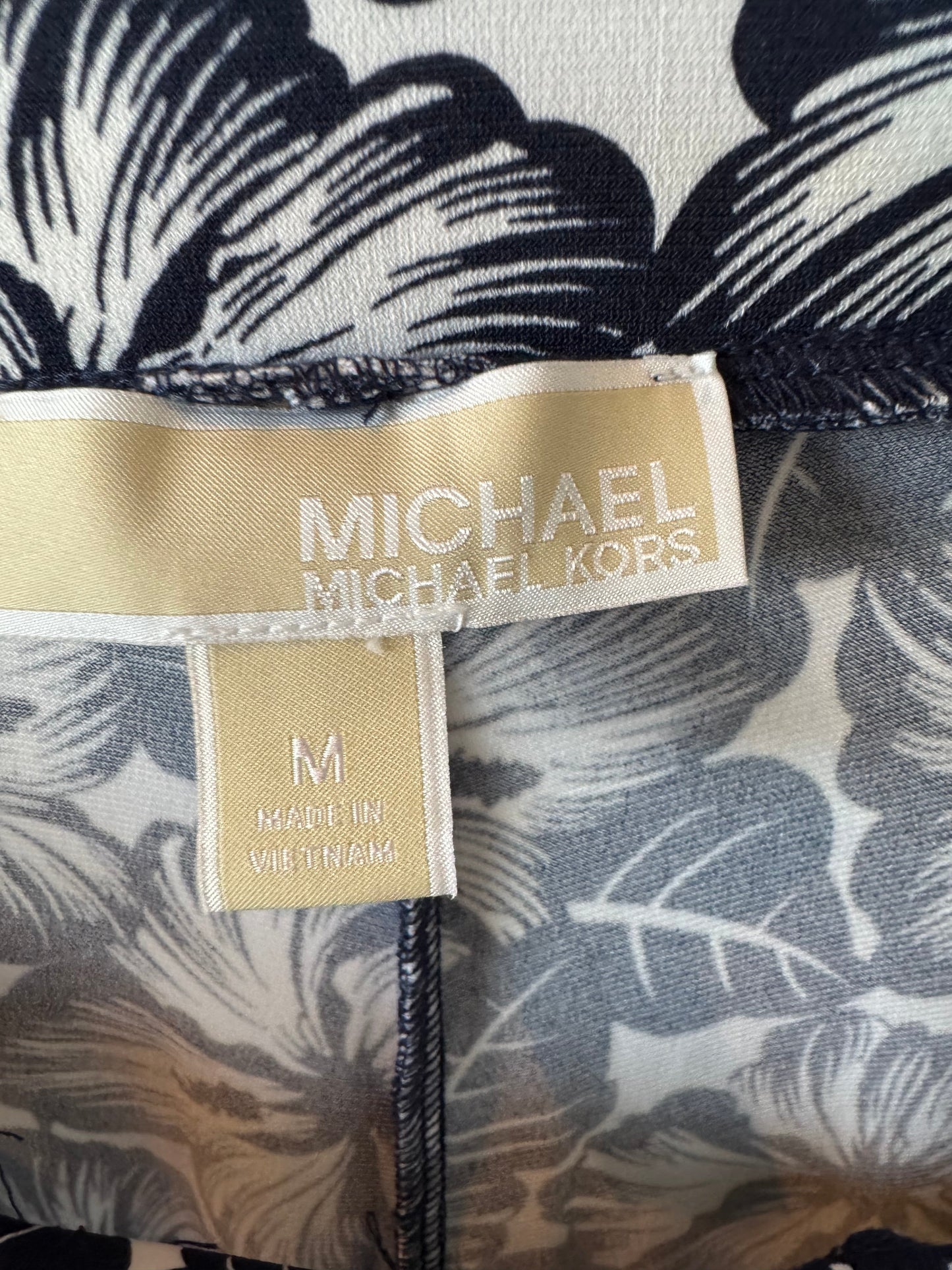 Pants Designer By Michael Kors In Blue & White, Size: 10