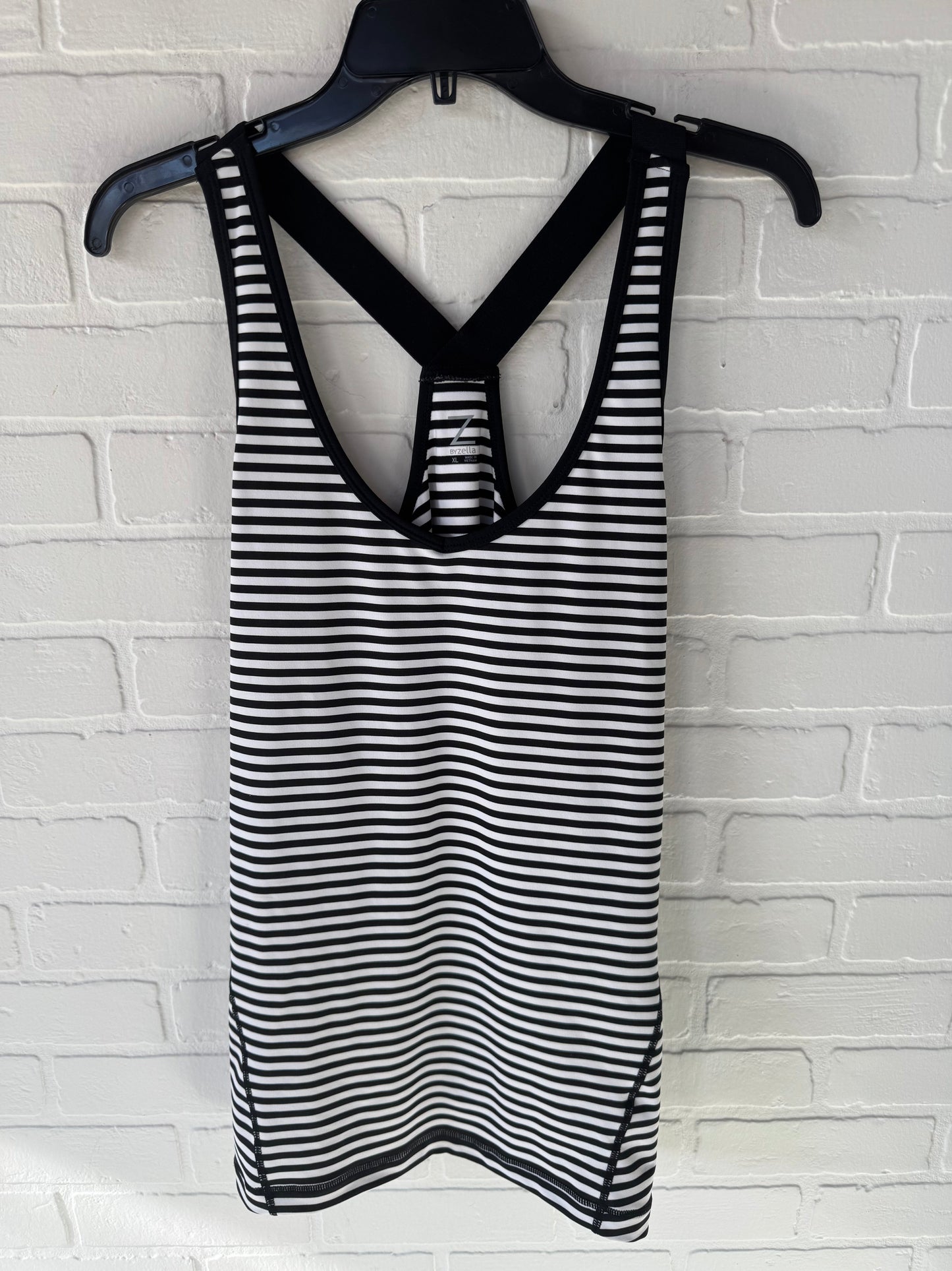 Athletic Tank Top By Zella In Black & White, Size: Xl