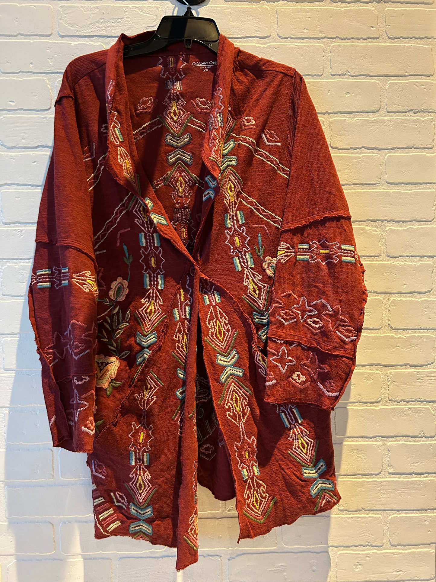 Cardigan By Coldwater Creek In Red, Size: L