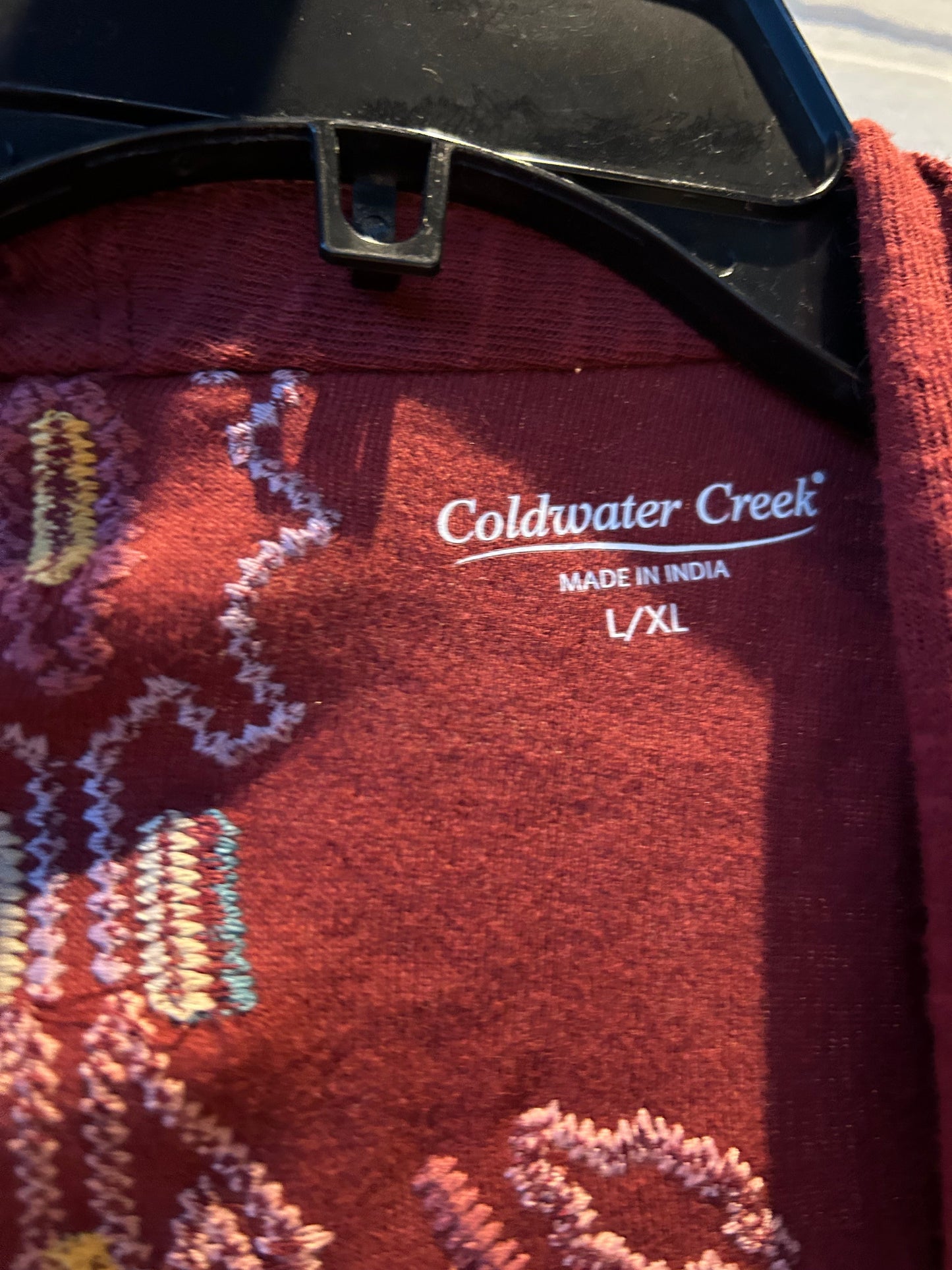 Cardigan By Coldwater Creek In Red, Size: L