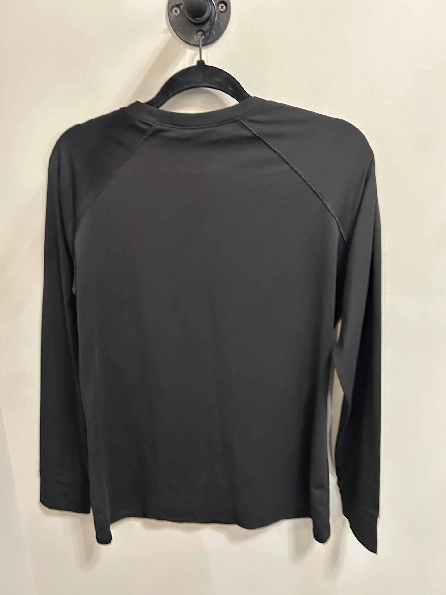 Athletic Top Long Sleeve Crewneck By Cuddl Duds In Black, Size: L