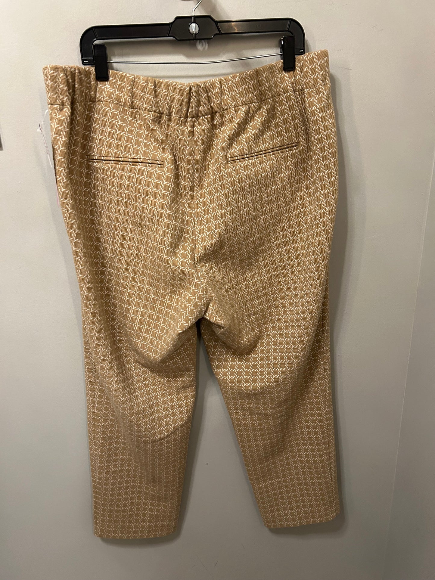 Pants Dress By Ann Taylor In Tan & White, Size: 16