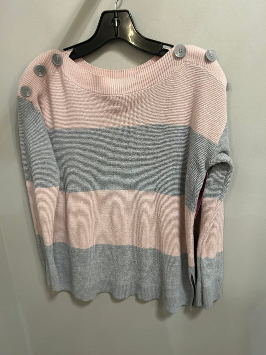 Sweater By Vince Camuto In Grey & Pink, Size: Xs