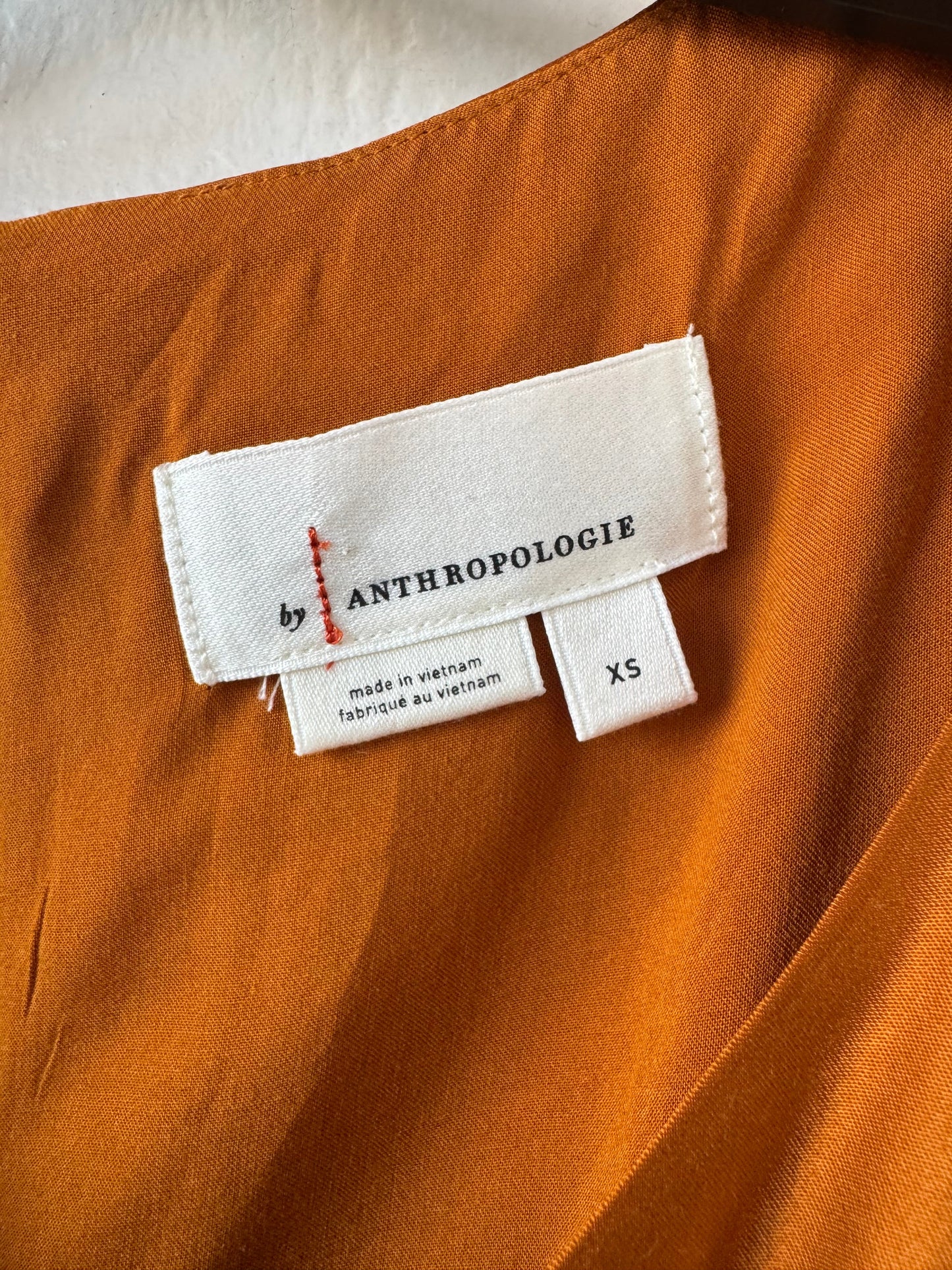 Top Sleeveless By Anthropologie In Orange, Size: Xs