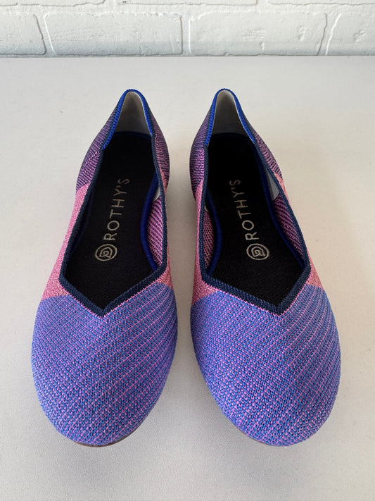 Shoes Flats By Rothys In Pink & Purple, Size: 7