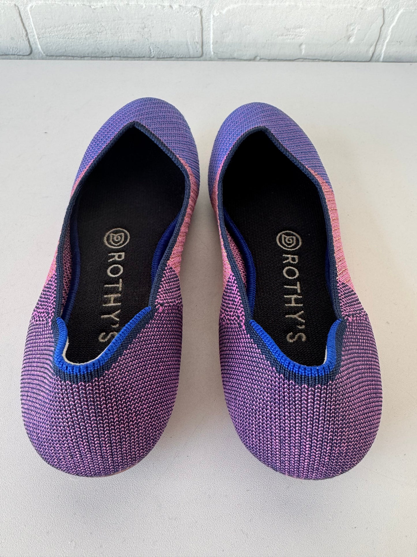 Shoes Flats By Rothys In Pink & Purple, Size: 7