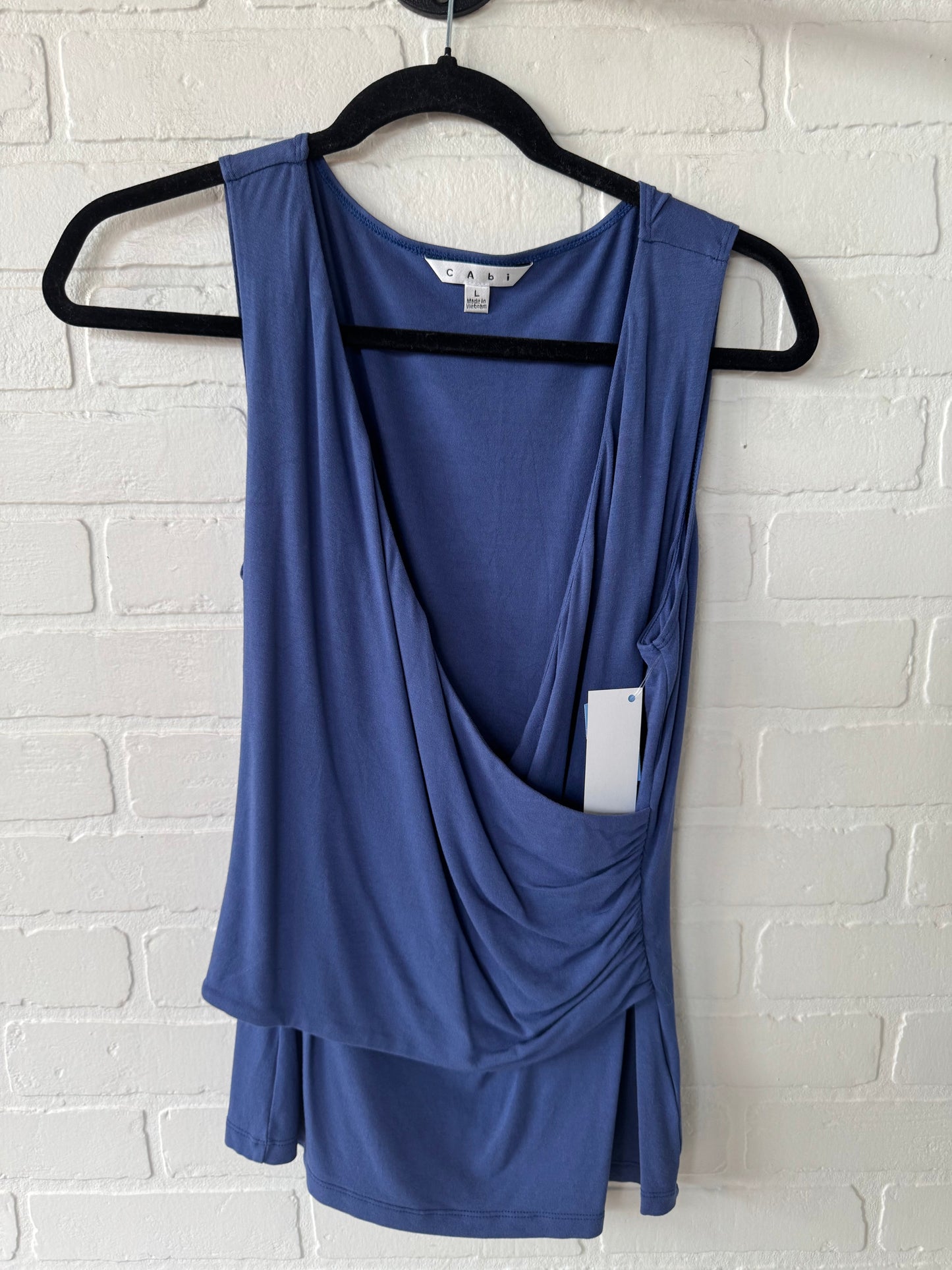 Top Sleeveless By Cabi In Blue, Size: L