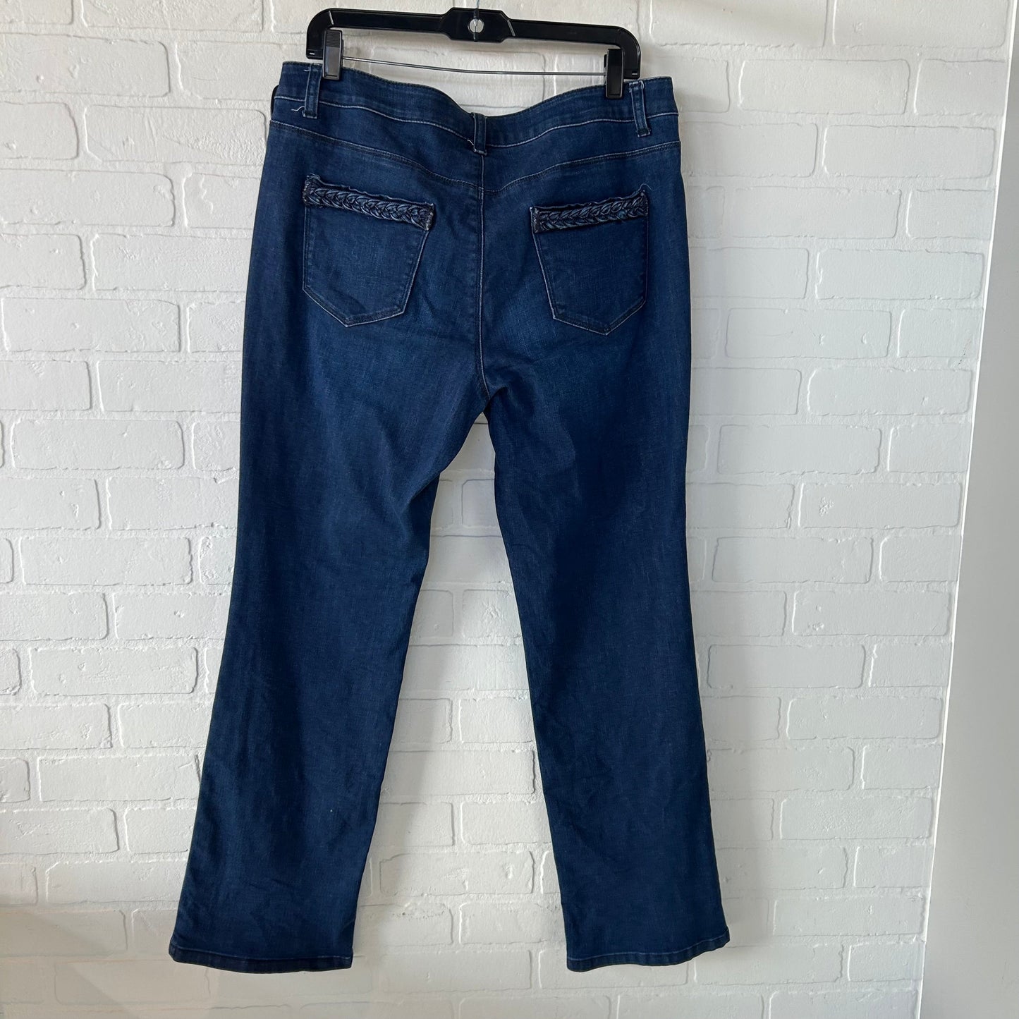 Jeans Straight By Christopher And Banks In Blue Denim, Size: 12