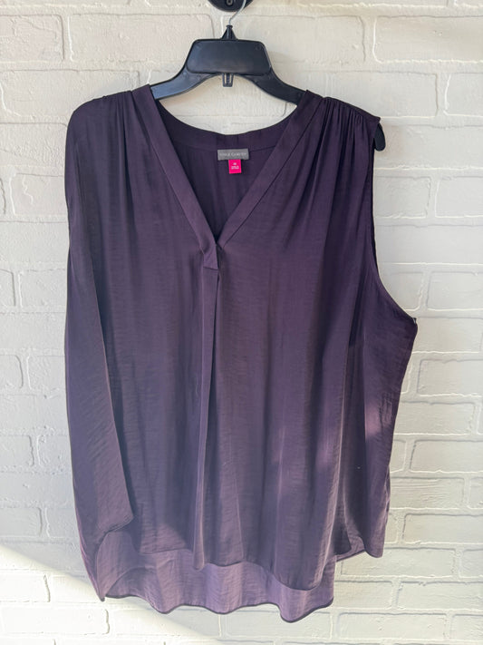 Top Sleeveless By Vince Camuto In Purple, Size: 3x