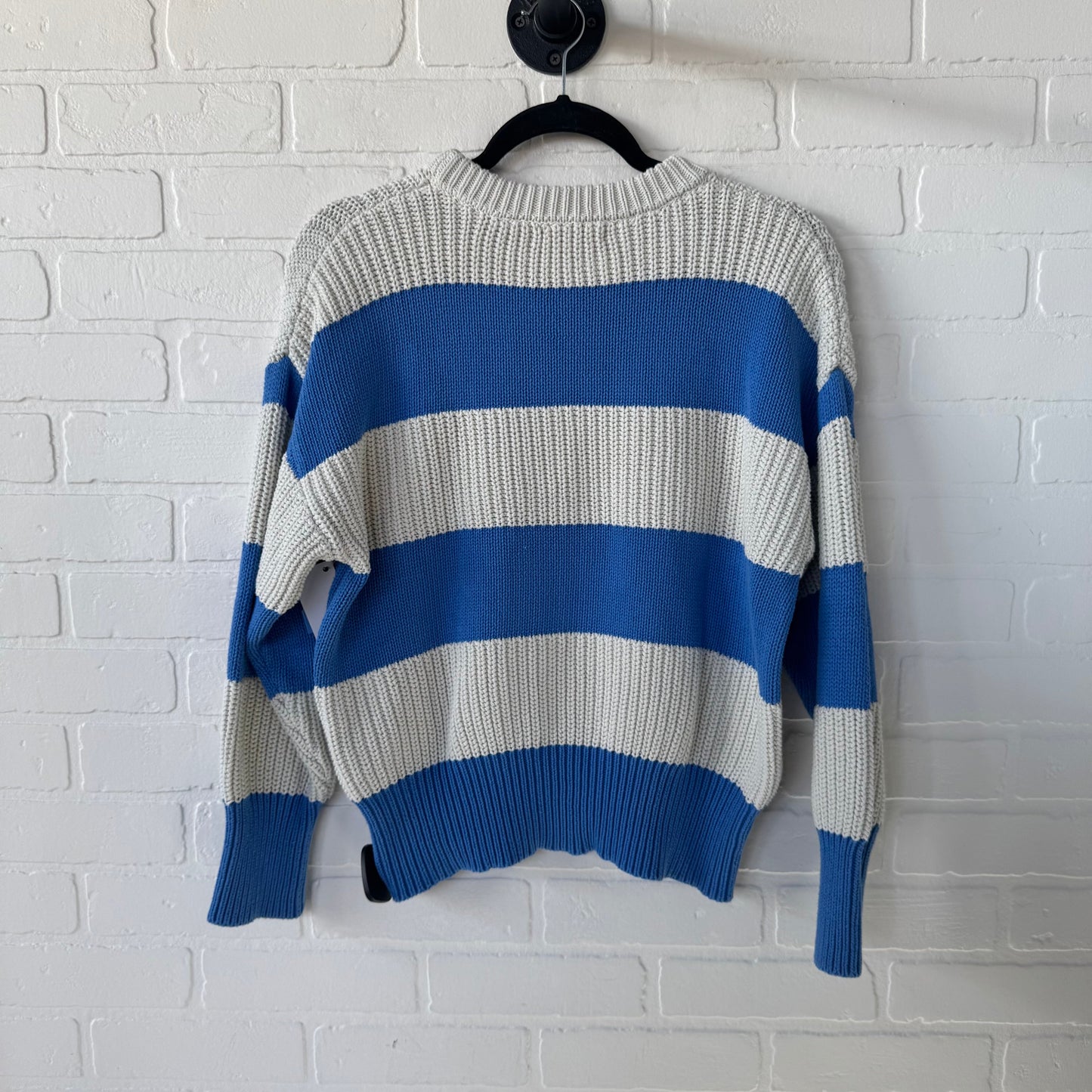 Sweater By Z Supply In Blue & White, Size: Xs