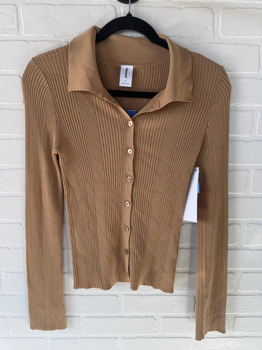 Top Long Sleeve By Abound In Brown, Size: S