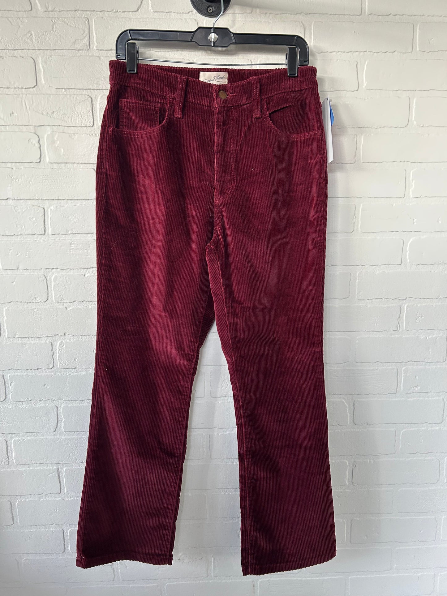 Pants Cropped By Universal Thread In Red, Size: 8