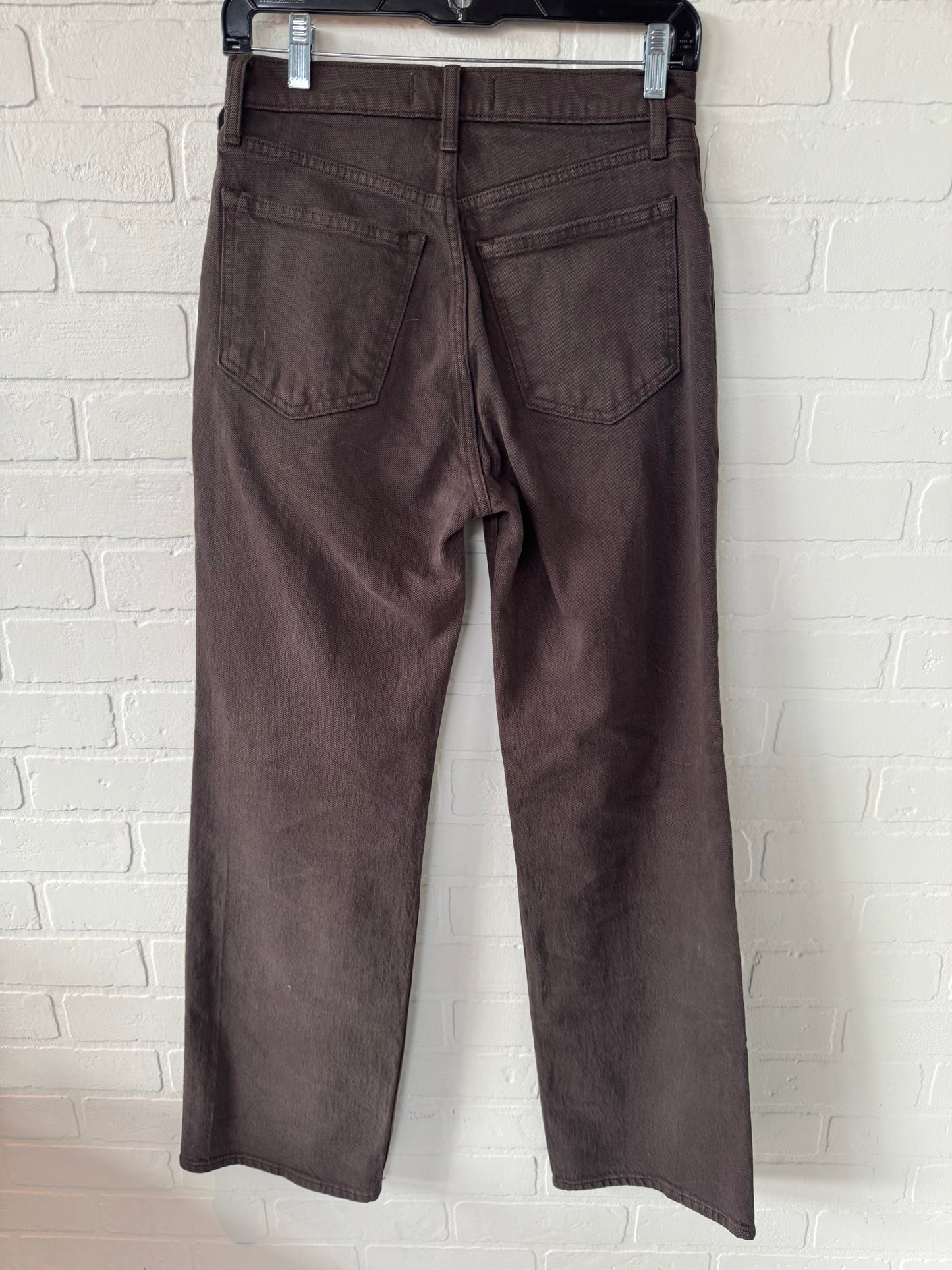 Jeans Boyfriend By Abercrombie And Fitch In Brown Denim, Size: 0