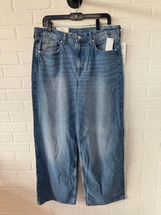 Jeans Wide Leg By H&m In Blue Denim, Size: 6