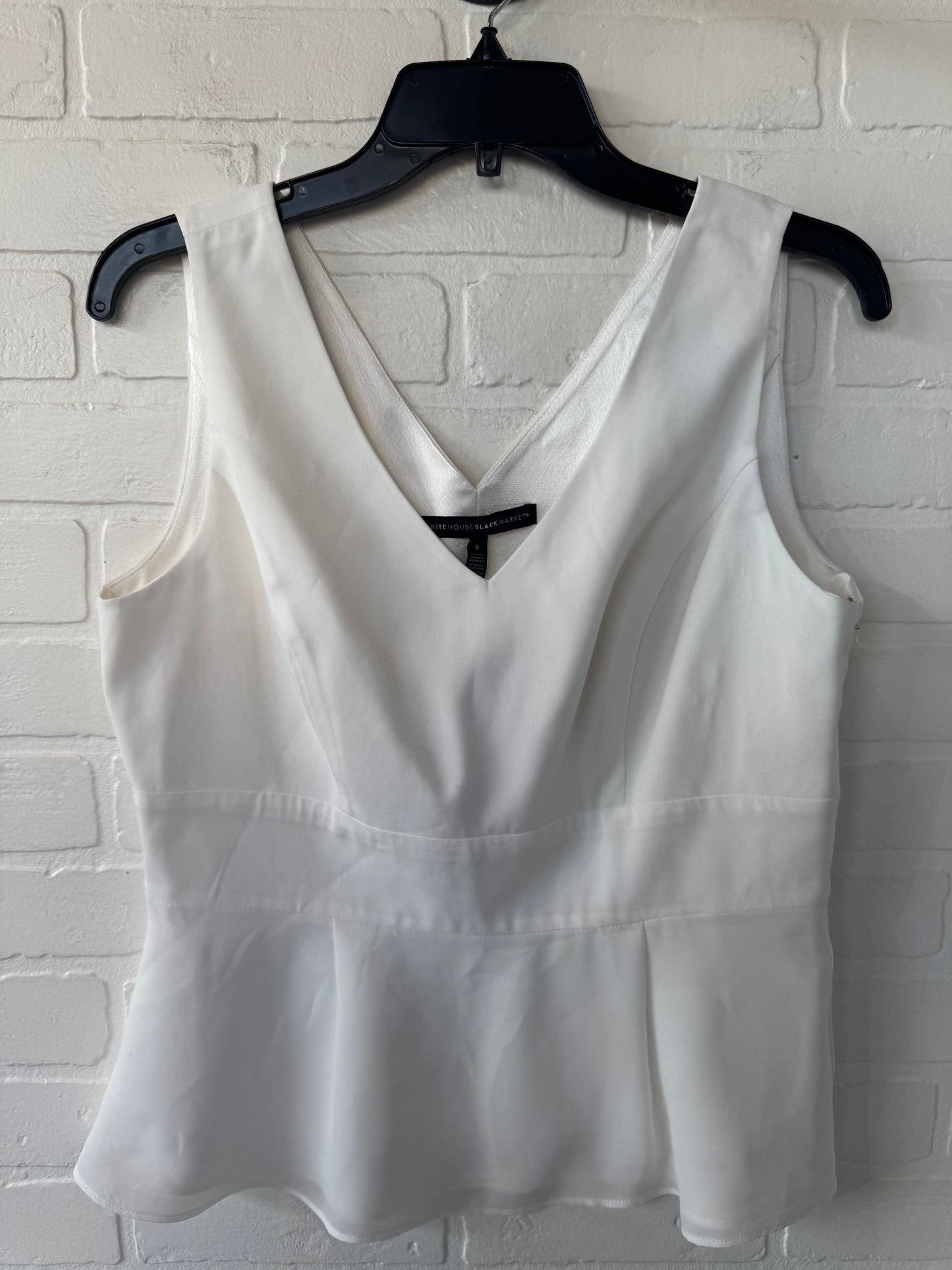 Top Sleeveless By White House Black Market In White, Size: M