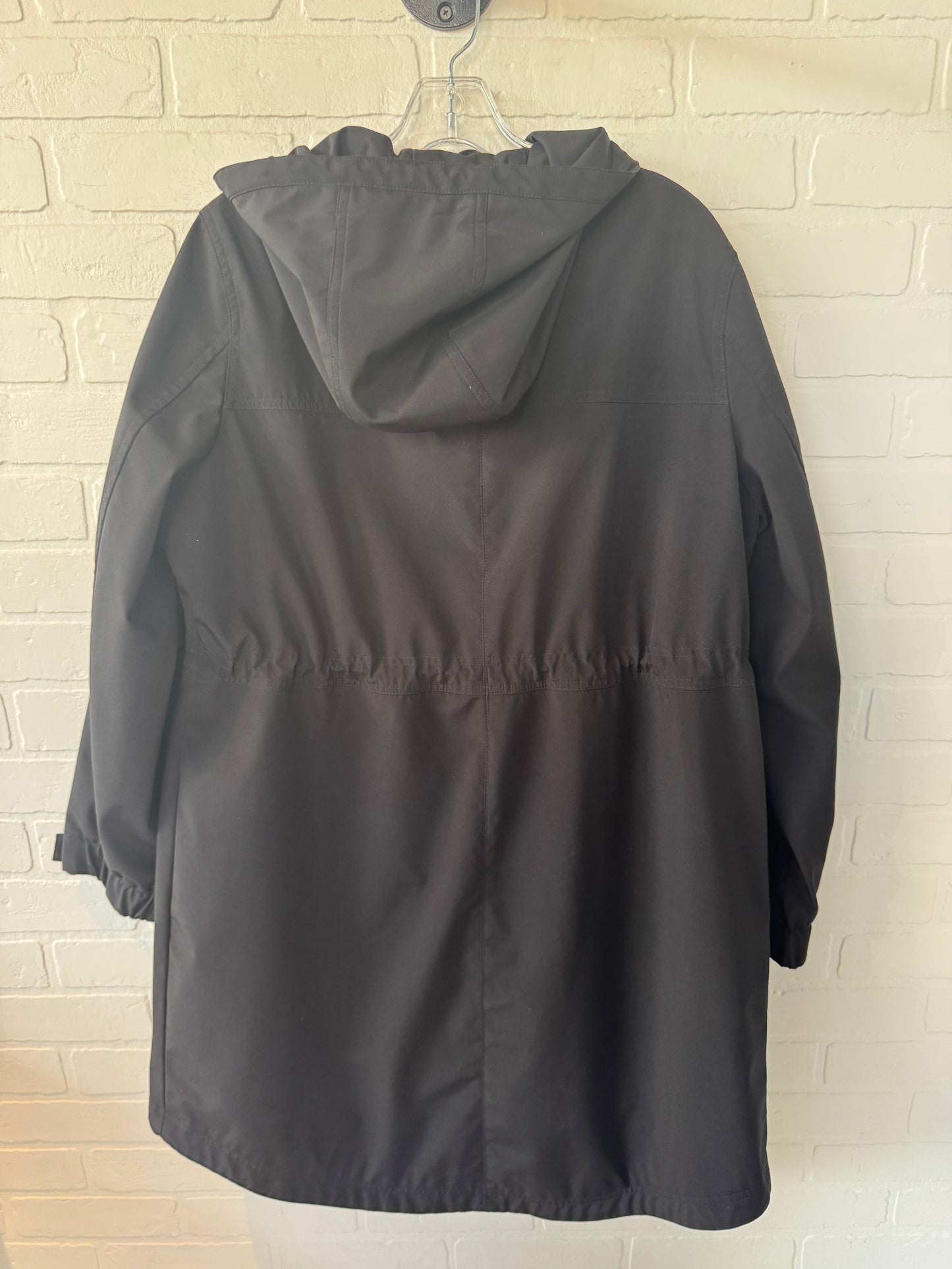 Jacket Windbreaker By Dkny In Black, Size: L