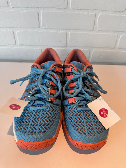 Shoes Athletic By K Swiss In Blue & Orange, Size: 8.5