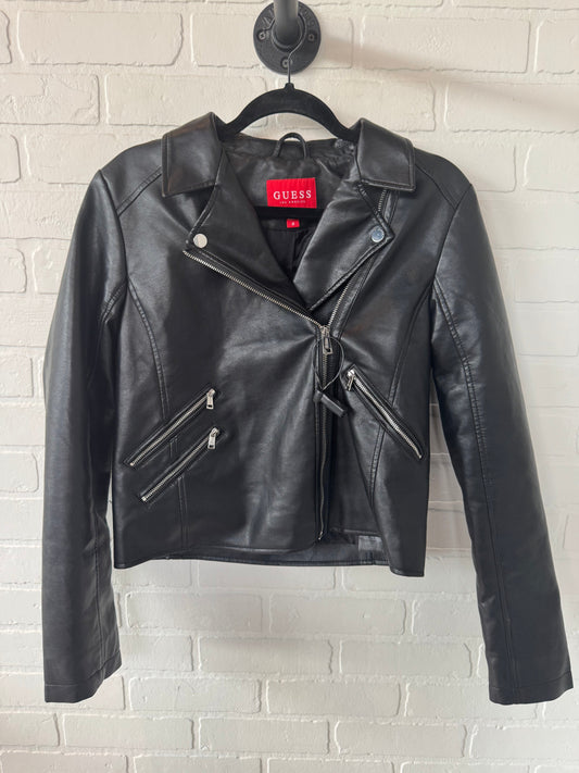 Jacket Moto By Guess In Black, Size: M